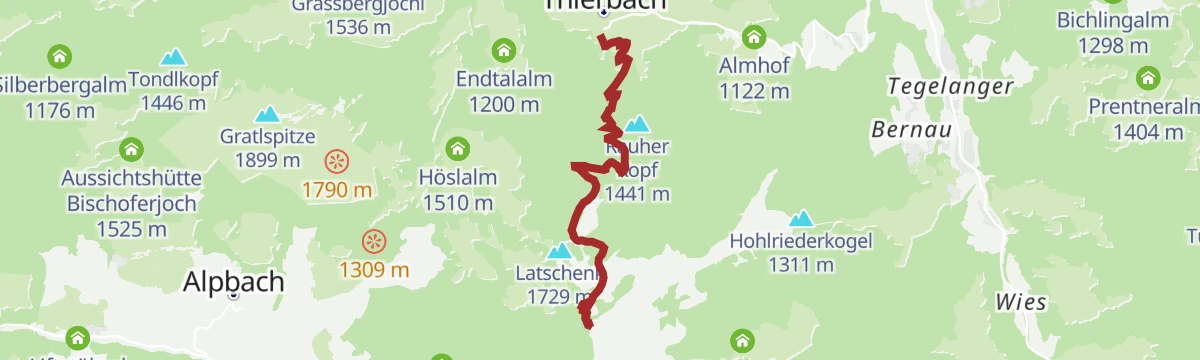 Route map: Schatzberg-Thierbach